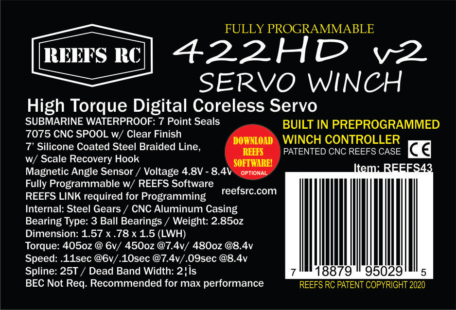 Reefs 422HDv2 Servo Winch