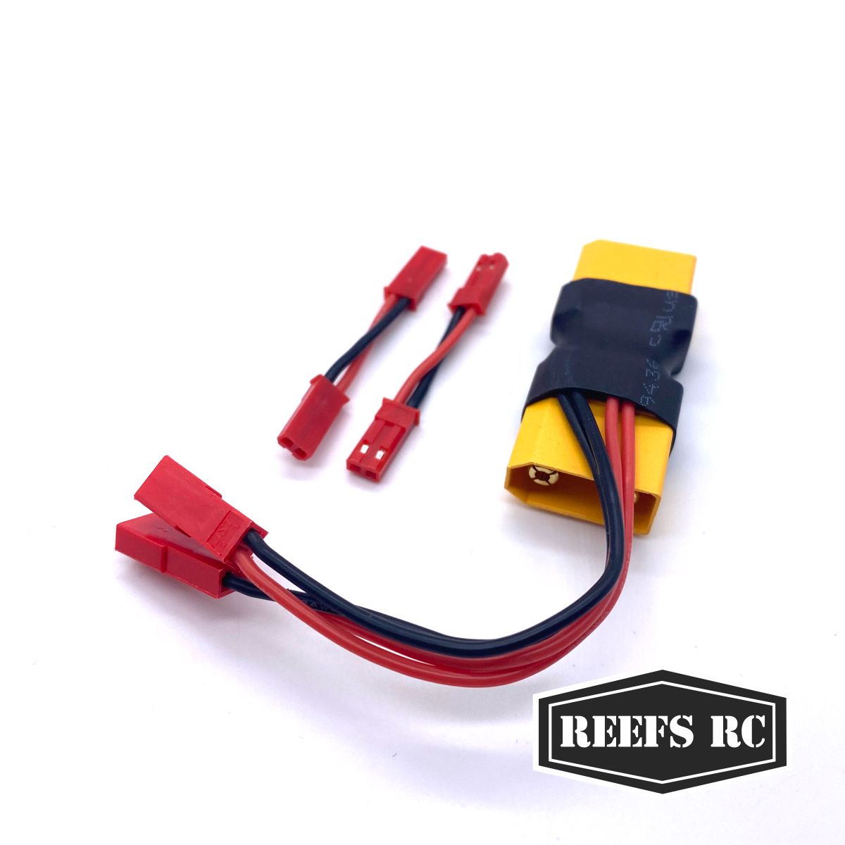 Reefs RC XT90 Dual JST Connector w/ 2 Male-Male Adaptors