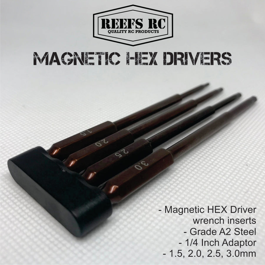 Reefs RC Magnetic Hex Driver Set