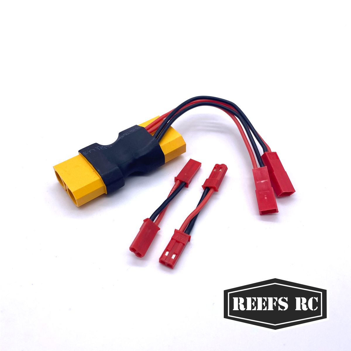 Reefs RC XT90 Dual JST Connector w/ 2 Male-Male Adaptors