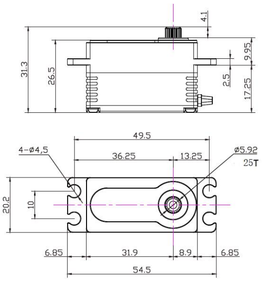 Reefs 299LP Racing Servo (Special Edition Purple)