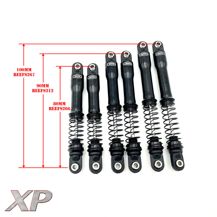 Resolution Shocks REEFS XP Aluminum Shocks (80mm, 90mm, 100mm) – Reefs_rc