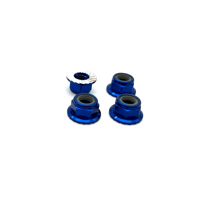 REEFS 5mm Aluminum Flanged & Serrated Lock Nuts (4 Color options)