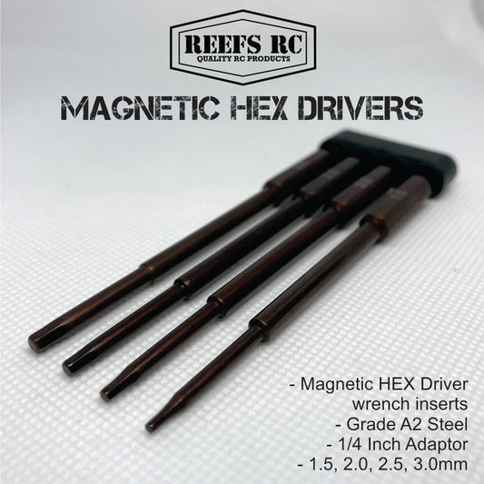 Reefs RC Magnetic Hex Driver Set