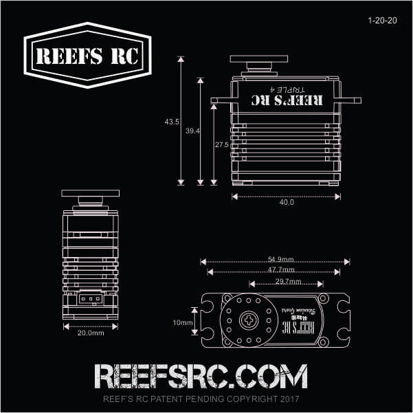 Reefs RC Triple4 High Torque Servo